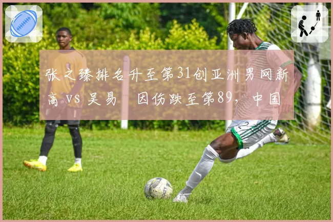 张之臻排名升至第31创亚洲男网新高 vs 吴易昺因伤跌至第89，中国男网双极分化